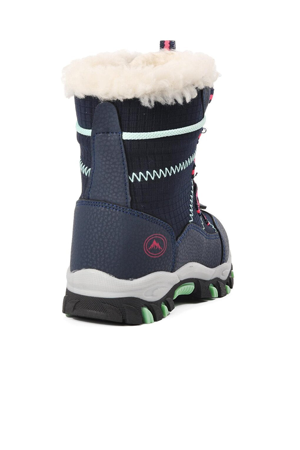 961-P Navy Blue-Phosphorus Fuchsia Children's Snow Boots