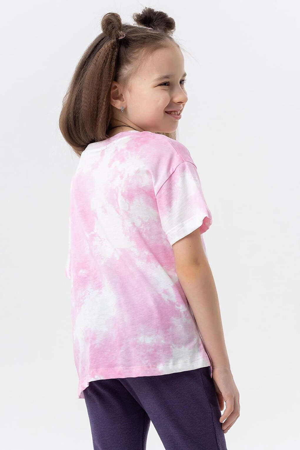 Girl's T-Shirt Text Printed Pink (Ages 8-14)