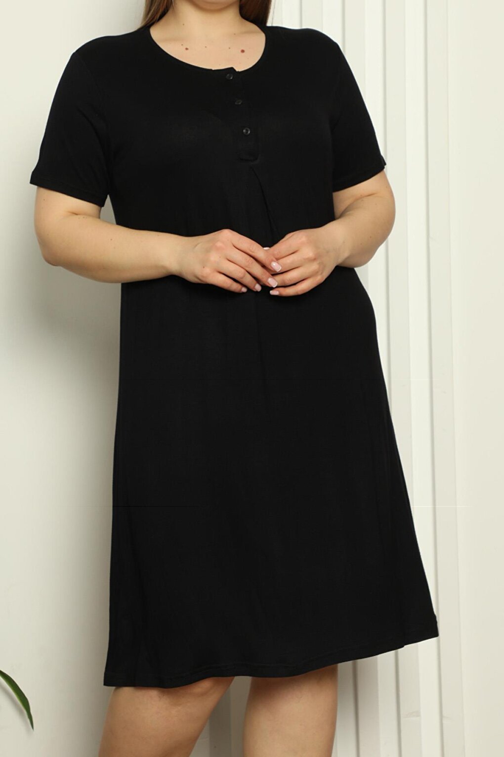 Maternity Tunic Nightgown Short Sleeve Lycra Plus Size Wide Size Range