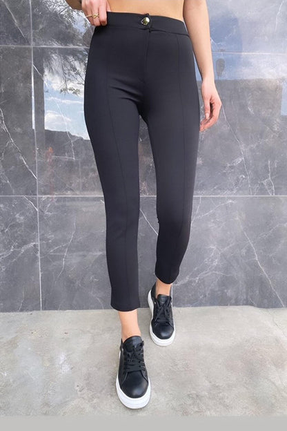 Women's Black Lycra Jockey Leggings Trousers