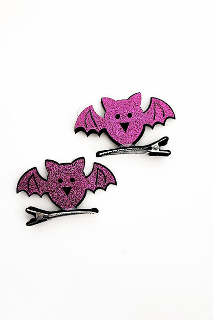 Halloween Halloween Pink Bat Vertical Buckle Set of 2