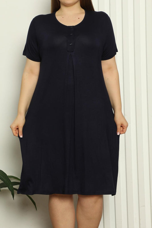 Maternity Tunic Nightgown Short Sleeve Lycra Plus Size Wide Size Range