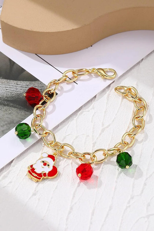 Christmas Santa Claus Charm Chain Bracelet