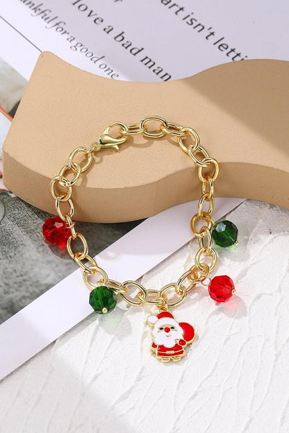 Christmas Santa Claus Charm Chain Bracelet