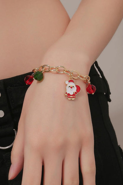 Christmas Santa Claus Charm Chain Bracelet