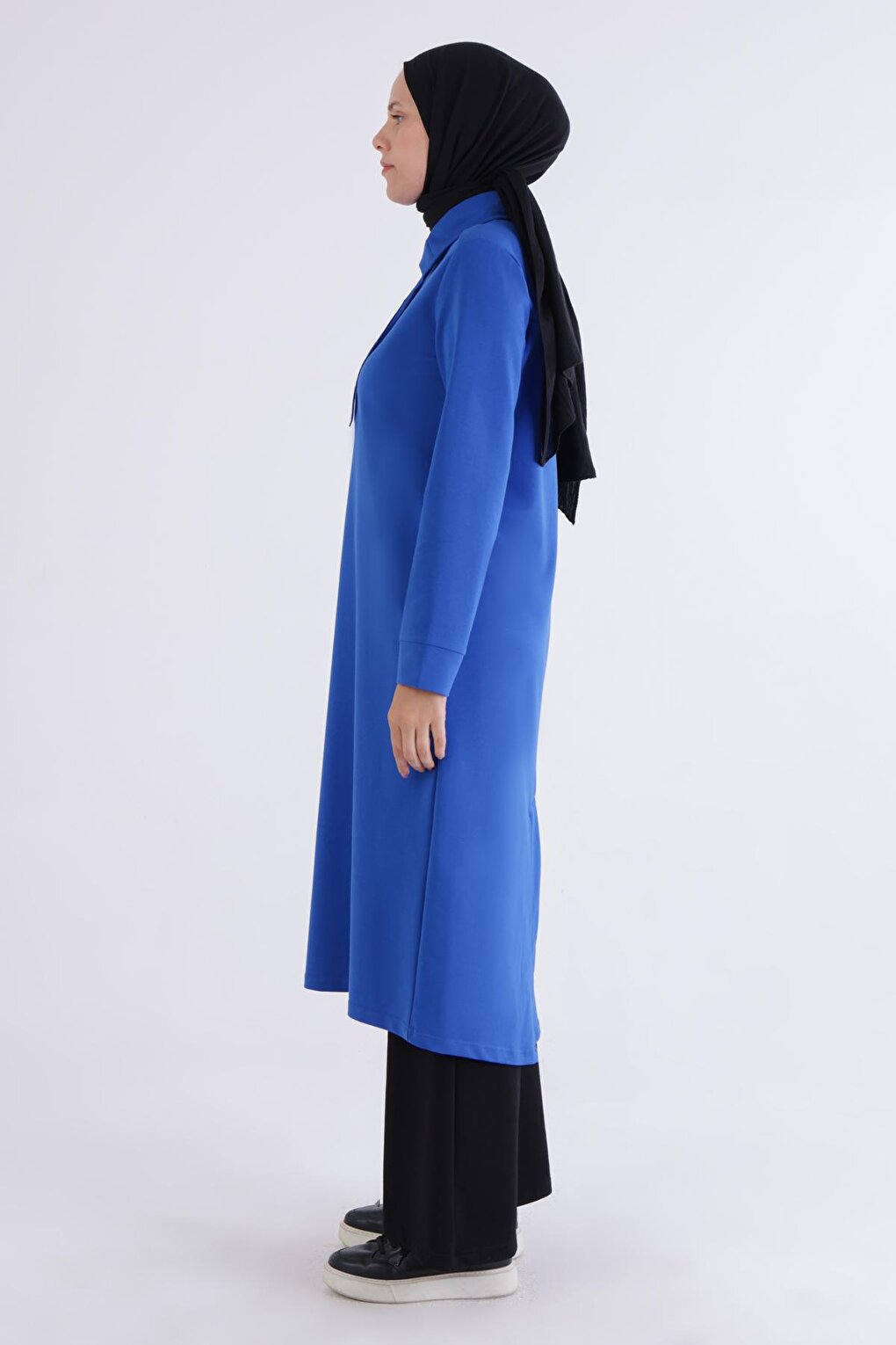 Saks Half Placket Buttoned Tunic with Slit on the Back