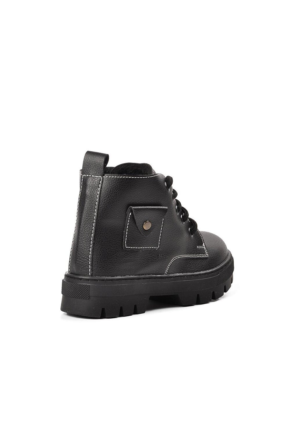 Arz 2301003-F Black Shearling Children's Boots