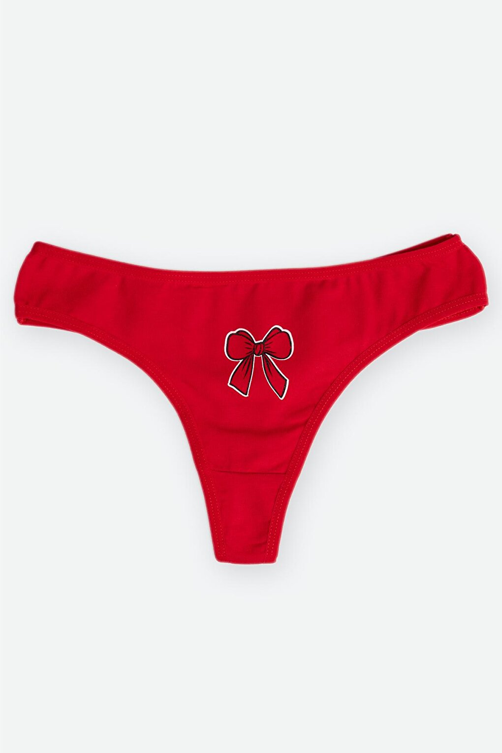 Red Gift Package 3-Piece Christmas Thong Panties