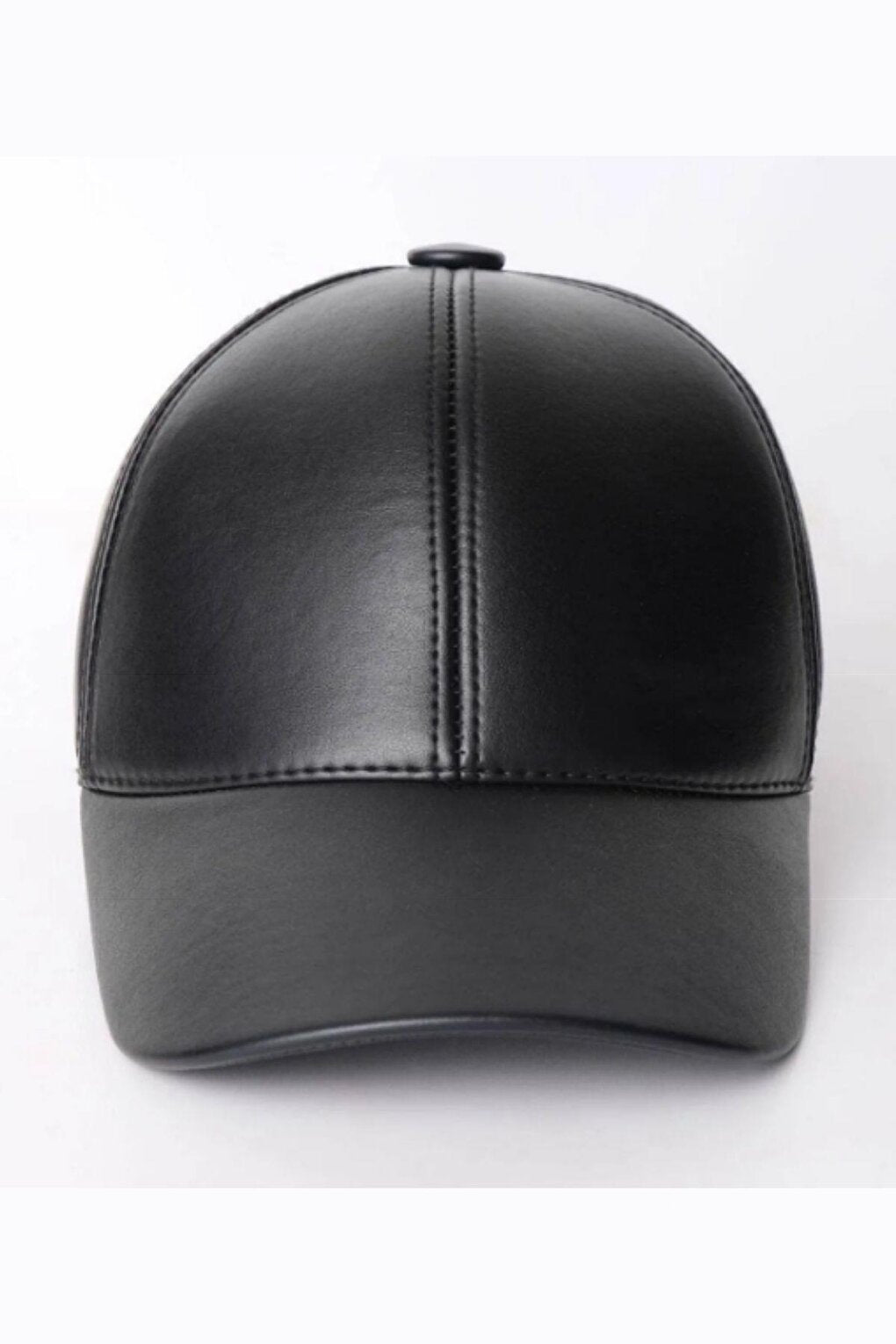 Vegan Leather Cap Black - SPK005