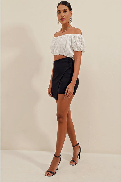 5324 Short Skirt - Black