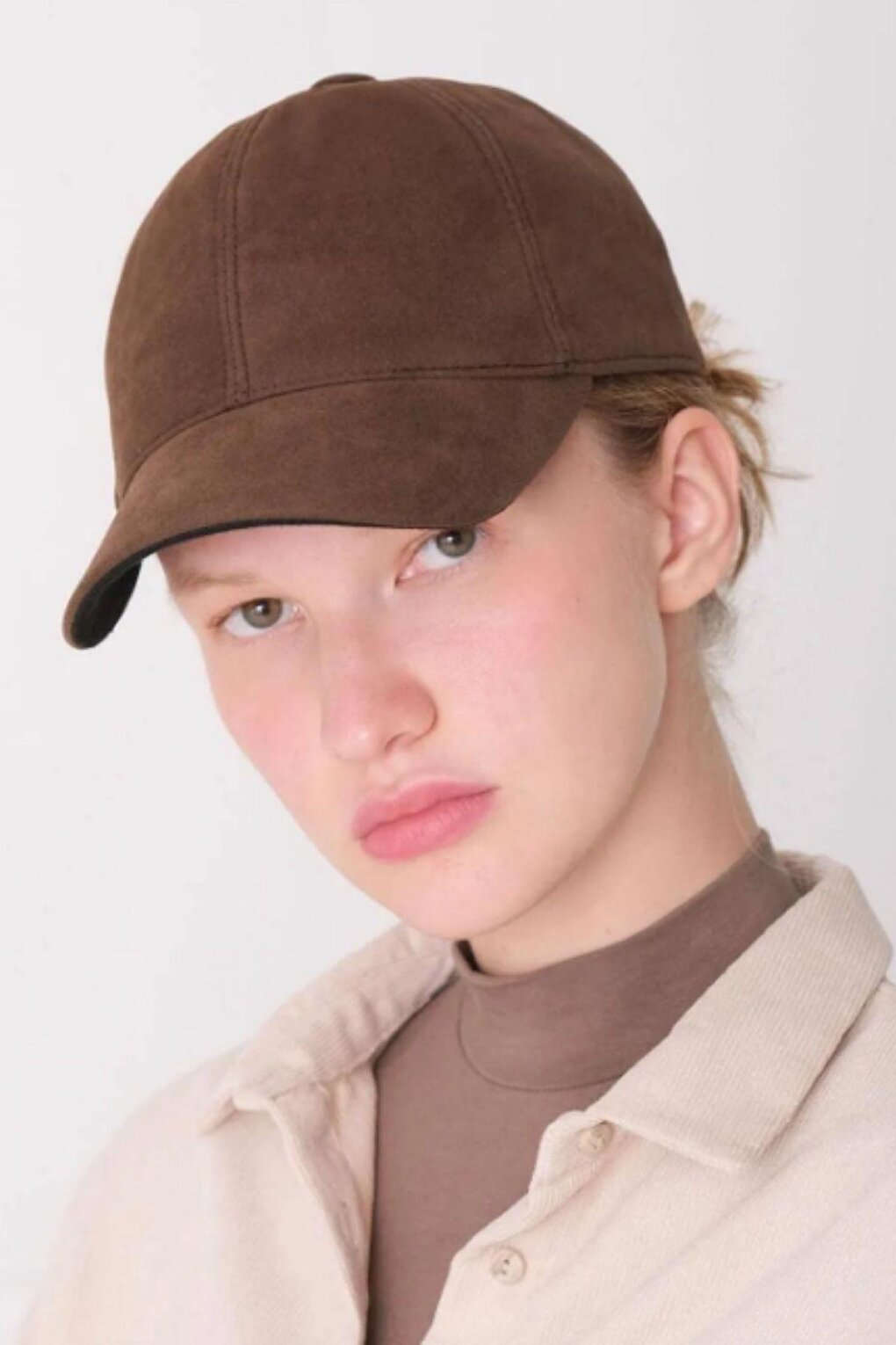 Suede Cap Brown - SPK004