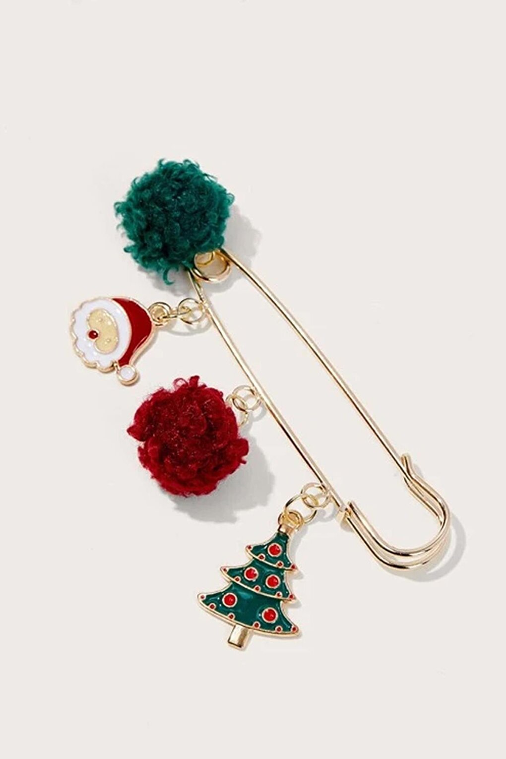 Christmas Charm Figured Scottish Needle Lapel Pin