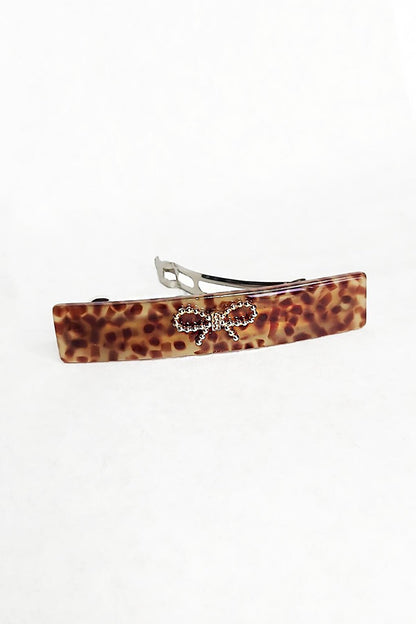 Bow Leopard Automatic Bow Buckle