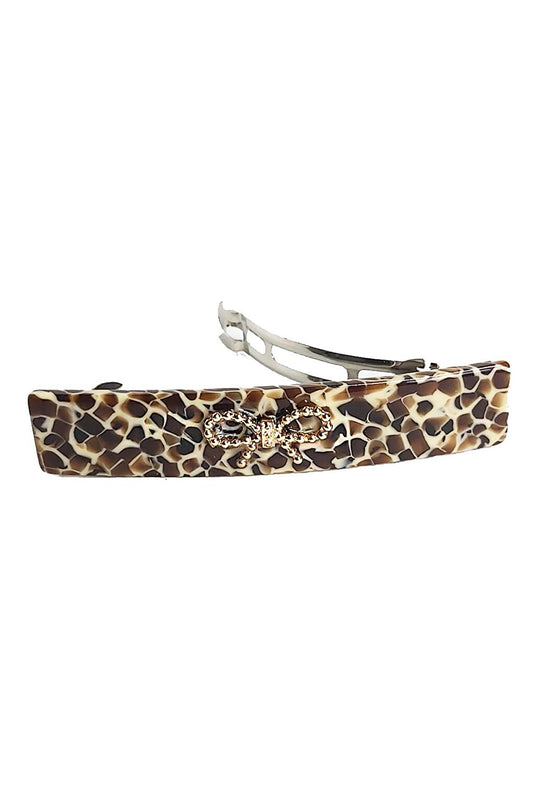 Bow Leopard Automatic Bow Buckle