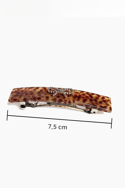 Bow Leopard Automatic Bow Buckle