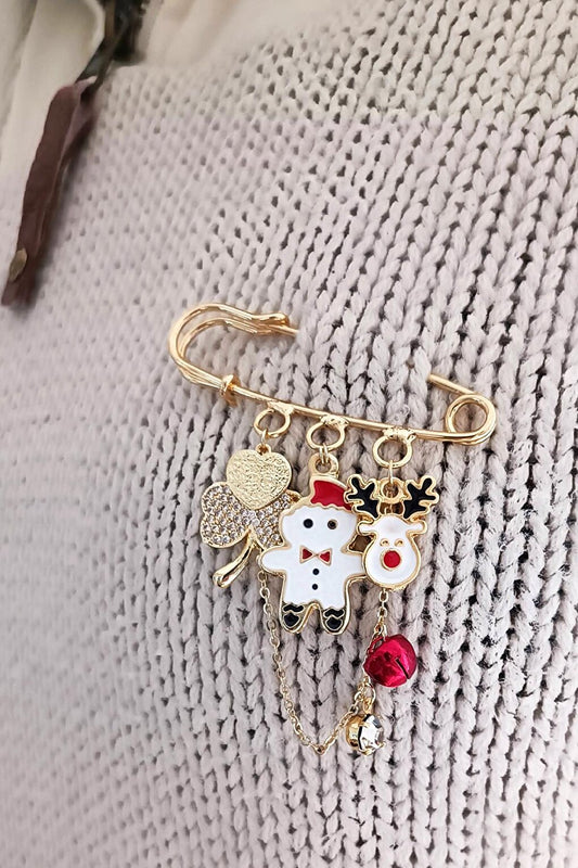 Christmas Charm Figured Scottish Needle Lapel Pin