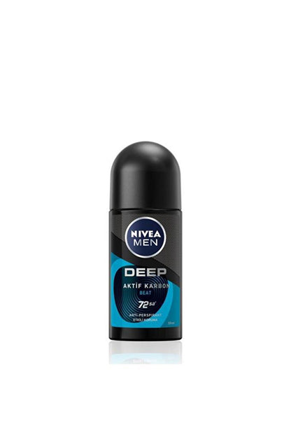 Men's Roll-On Deodorant Deep Beat 50 ml, 72 Hours Anti-Perspirant Protection