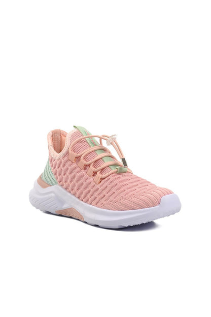 1419-F Pink-Aqua Green Children's Sports Shoes