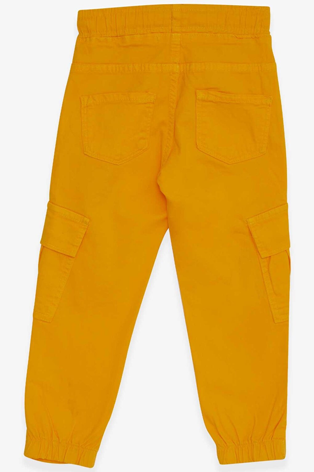 Boy's Trousers Yellow with Elastic Waist Pocket (Age 3-7)