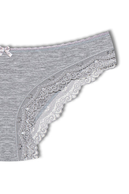 Cotton Low Waist Lace Basic Women's Panties 7-pack