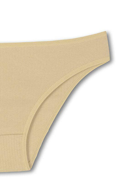 Cotton Ribbed Textured Slip Women's Panties