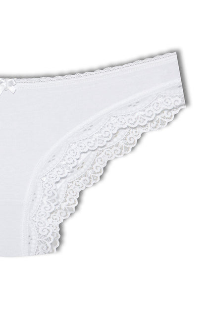 Cotton Low Waist Lace Basic Women's Panties 5-pack