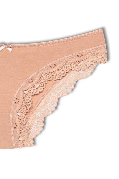 Cotton Low Waist Lace Basic Women's Panties 5-pack