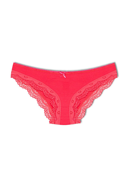 Cotton Low Waist Lace Basic Women's Panties 3-Piece