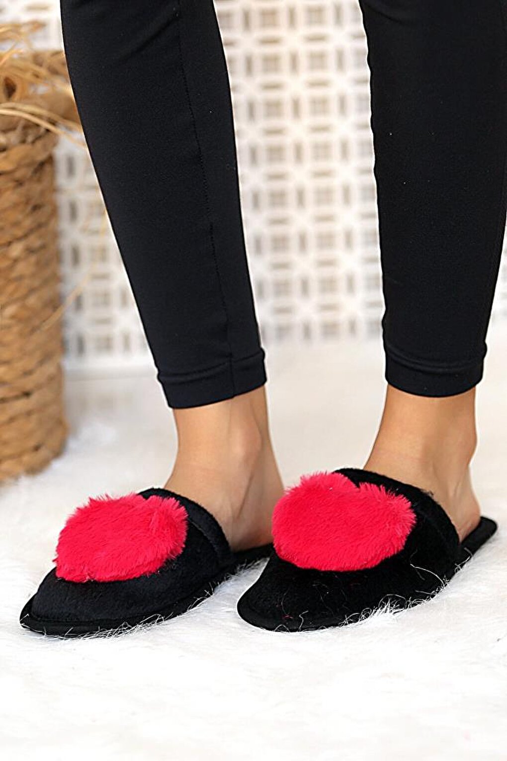 Heart Thermal Sole Women's House Slippers 001-76-21