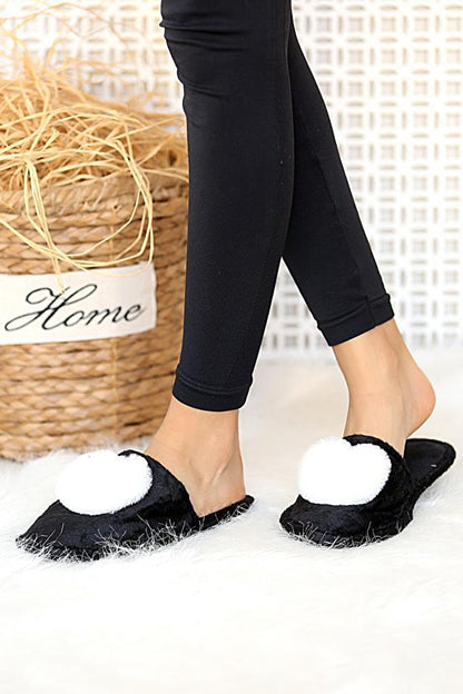 Heart Thermal Sole Women's House Slippers 001-76-21