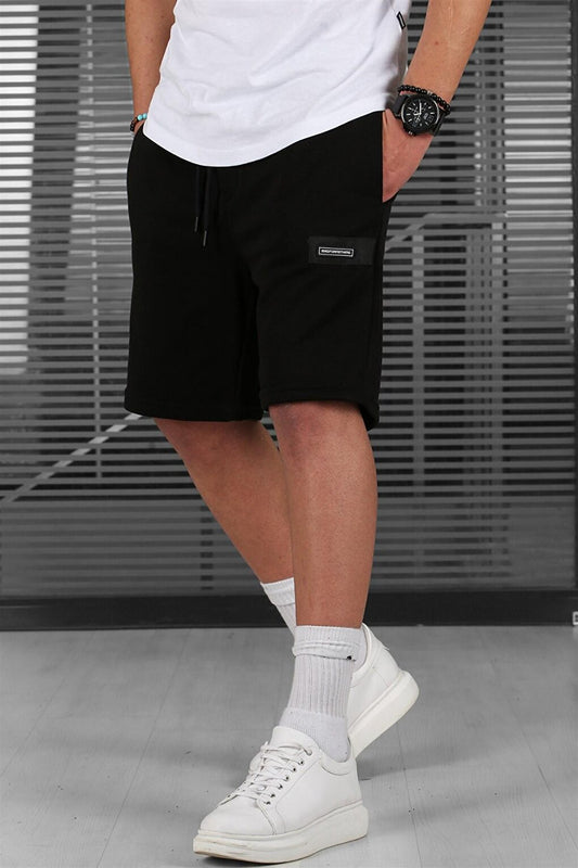 Black Men's Basic Capri Shorts