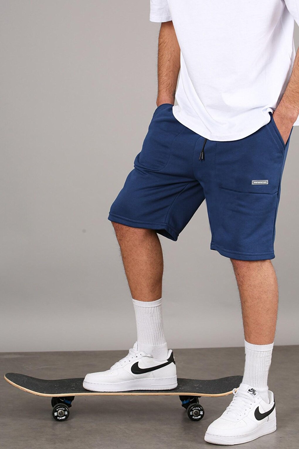 Navy Blue Capri Shorts 5448