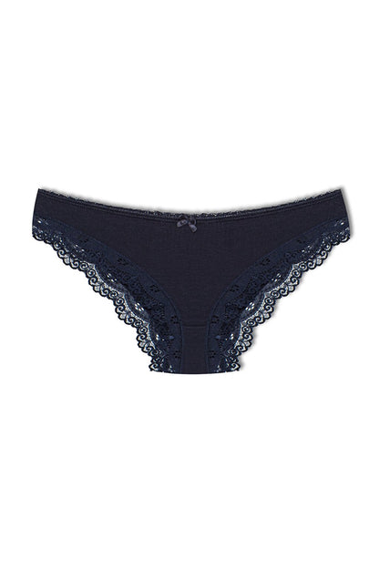 Cotton Low Waist Lace Basic Women's Panties 3-Piece