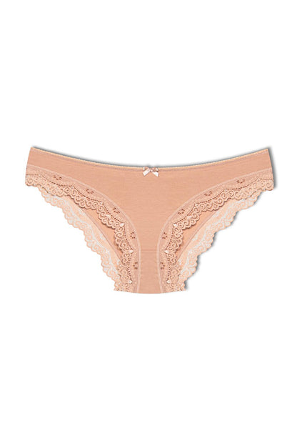 Cotton Low Waist Lace Basic Women's Panties 3-Piece