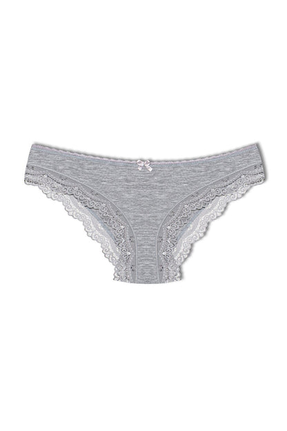 Cotton Low Waist Lace Basic Women's Panties 3-Piece