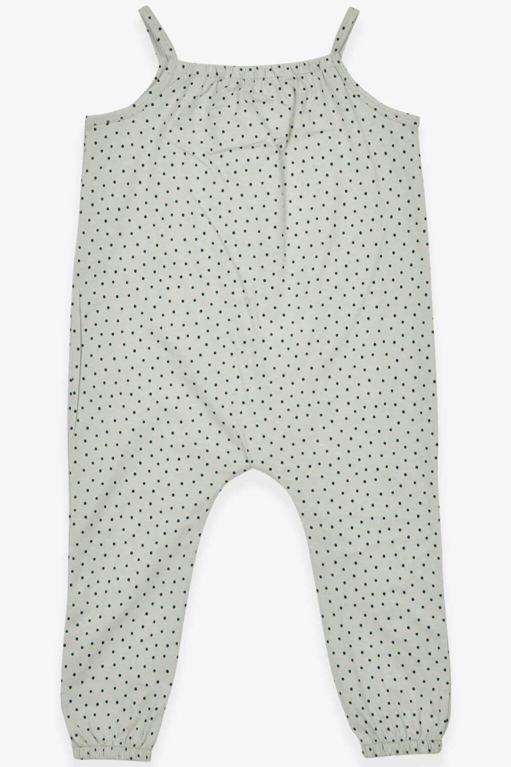 Girl's Jumpsuit Polka Dot Patterned Aqua Green (Age 4-6)