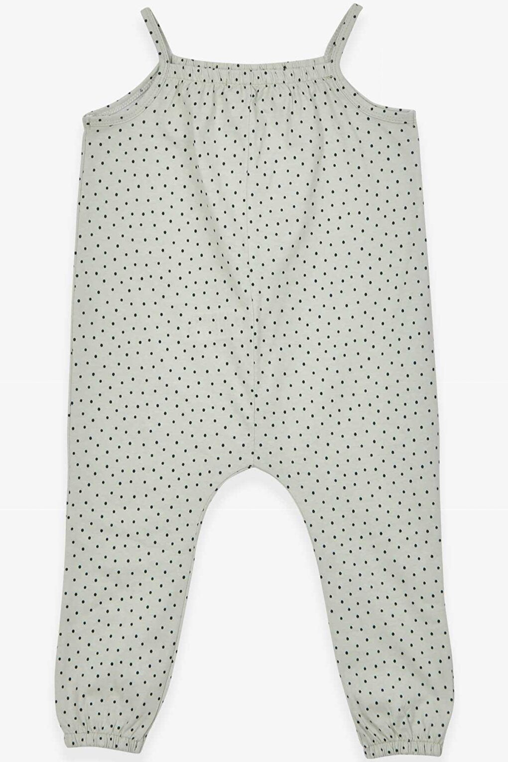 Girl's Jumpsuit Polka Dot Patterned Water Green (Age 4-9)