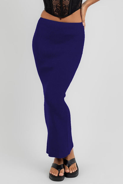 Saks Basic Long Knitwear Skirt MG1813