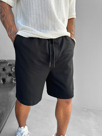 Oversize Basic Shorts Black