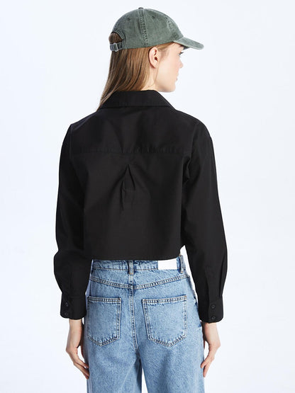 Black Crop Shirt