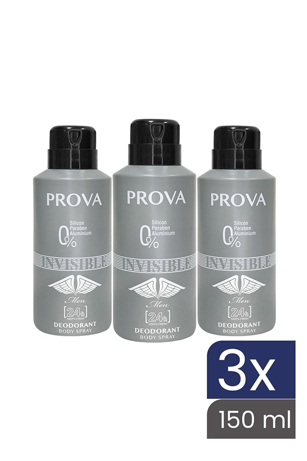 Invisible Men's Deodorant 150 ml 3 Pieces