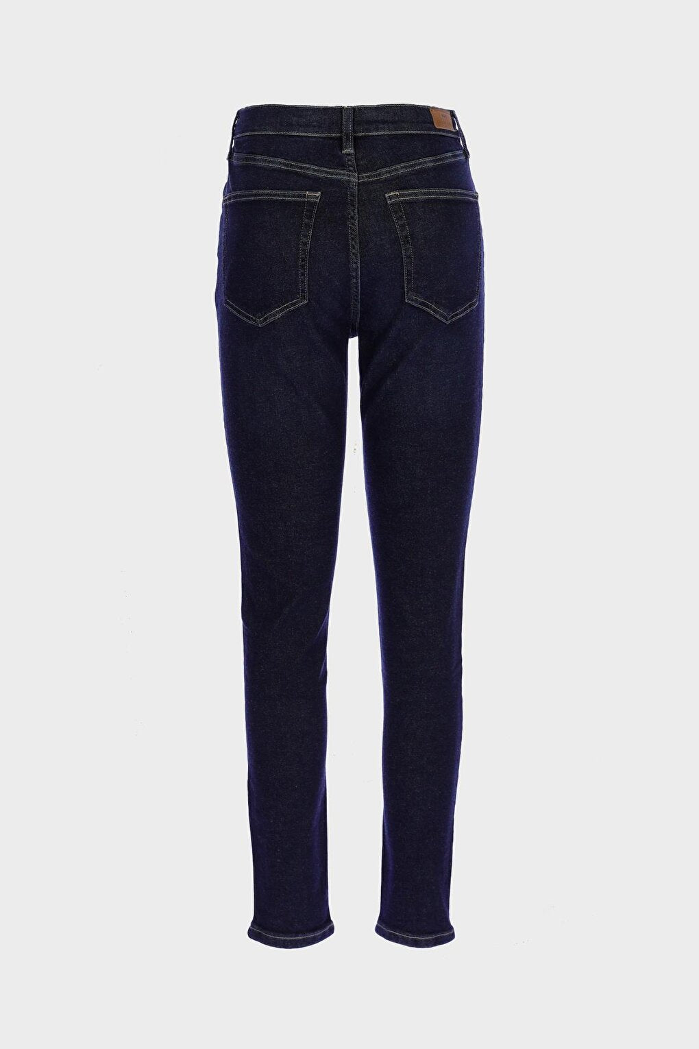 Judy Dark Blue High Waist Skinny Fit Zippered Jean Trousers C 4521-214