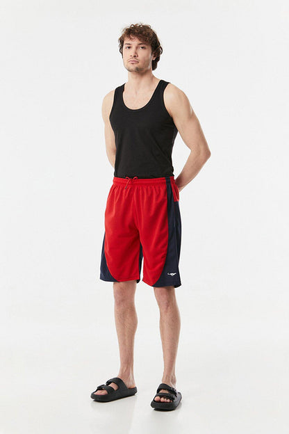 Color Block Tie Waist Shorts