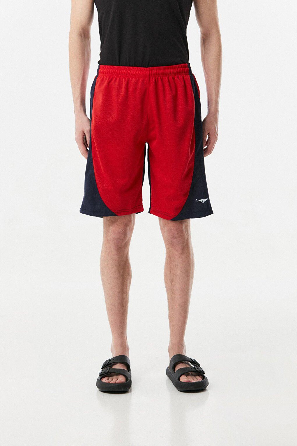 Color Block Tie Waist Shorts