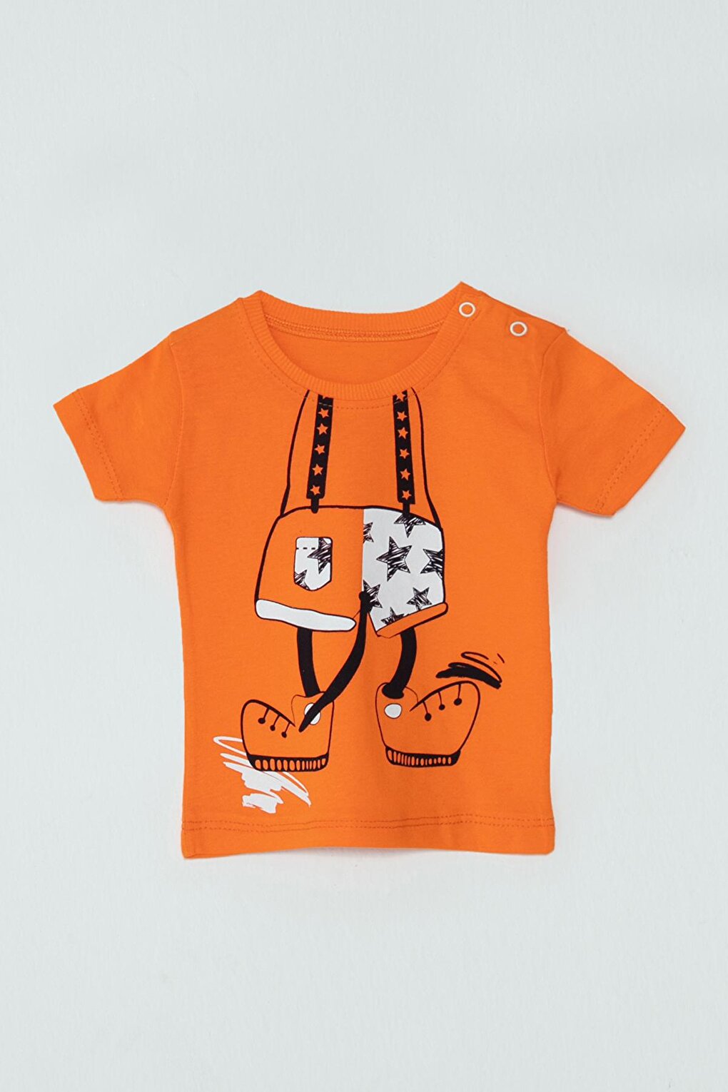 Picture Printed Short Sleeve Baby Boy Suit