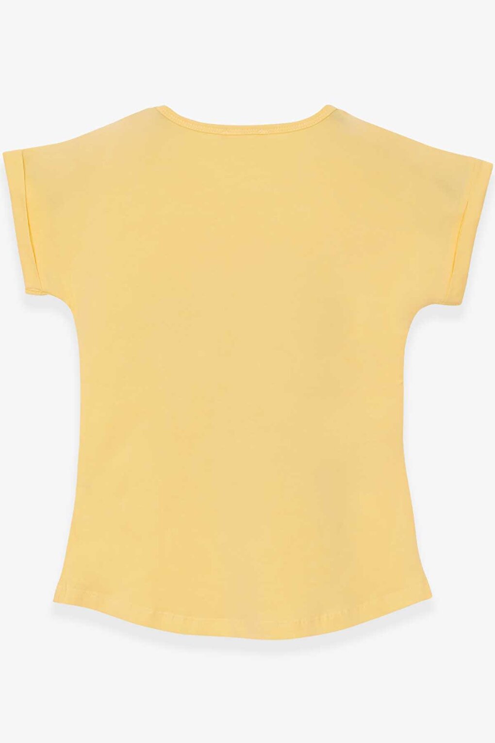 Girl's T-Shirt Girl Printed Yellow (Age 9-14)