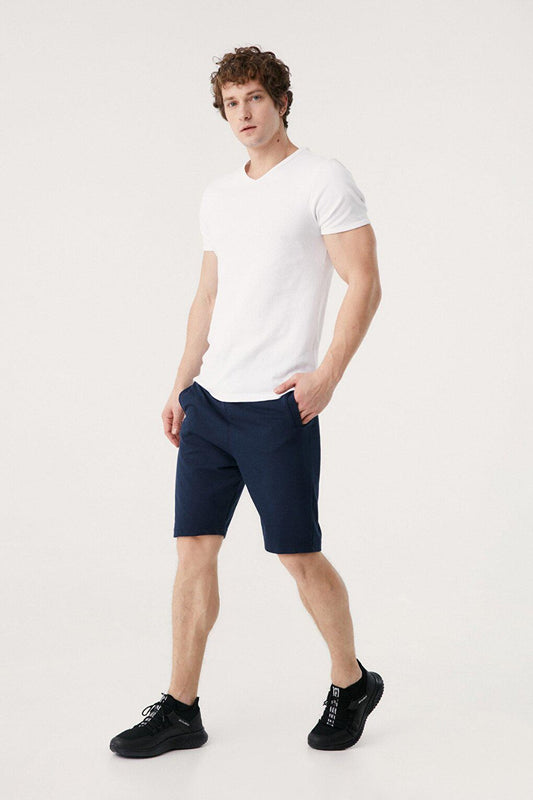 Elastic Waist Pocket Shorts