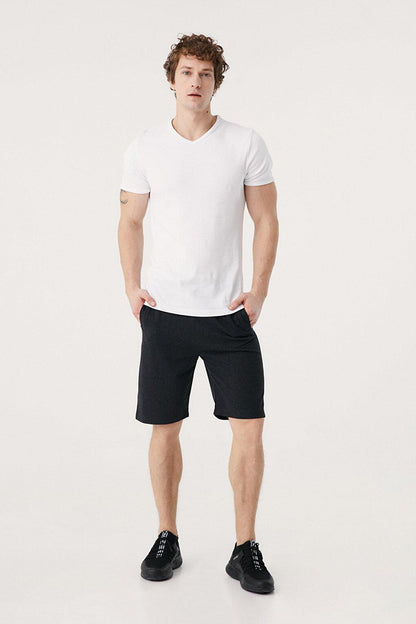 Elastic Waist Pocket Shorts