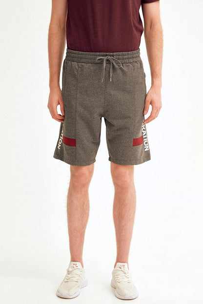 Printed Shorts with Zipper Pocket