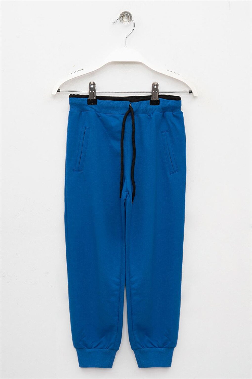 Boys' Sax Pocket Detailed Elastic Waist Cuff Sweatpants